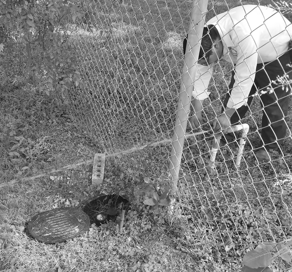 Meter reading staff in the field