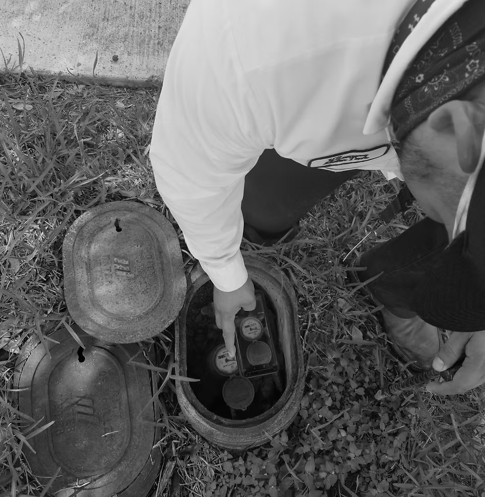 Water meter location example